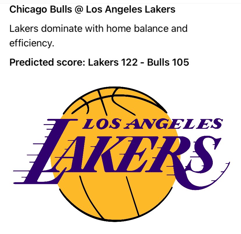 AstrapiV's tweet photo. 🔮🏀OVERNIGHT #NBA: 
Thursday March 12 2026:

Lakers 122 - Bulls 105
Hawks 118 - Nets 103
Suns 118 - Pacers 106

Thunder 120 - Celtics 112
Spurs 114 - Nuggets 109
Grizzlies 112 - Mavericks 106

Magic 122 - Wizards 105

Heat 113 - Bucks 112
Pistons 118 - 76ers 103 https://t.co/ShCbP3gPEE