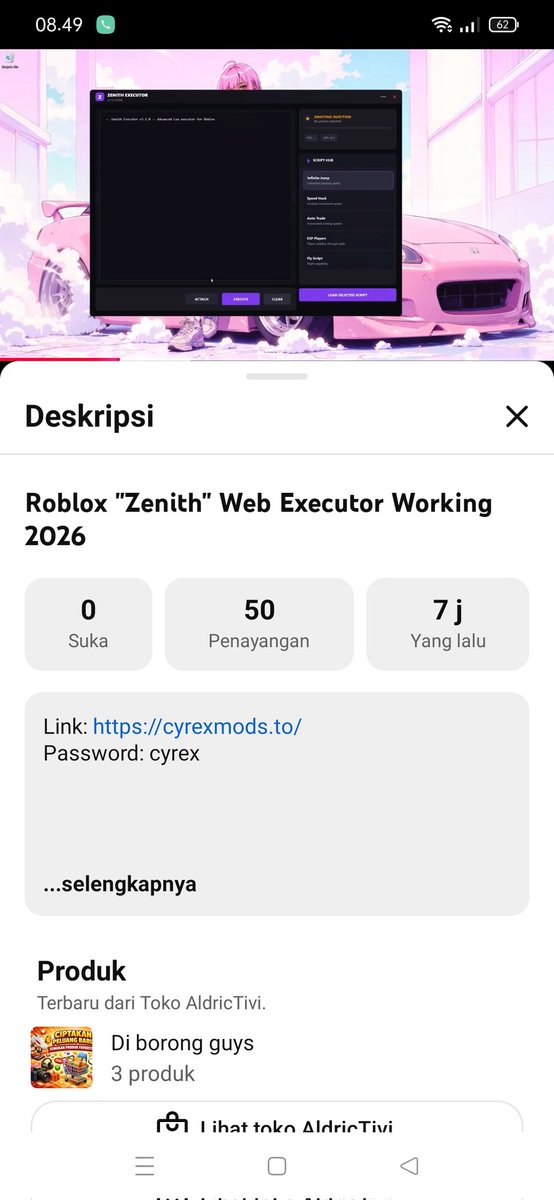 IndraSugiono88's tweet photo. “Hello @TeamYouTube My YouTube channel has been hacked. I cannot access my account. Please help me recover it.”, and now he upload vidio have link phising..@youtube https://t.co/twIG4qj5eX