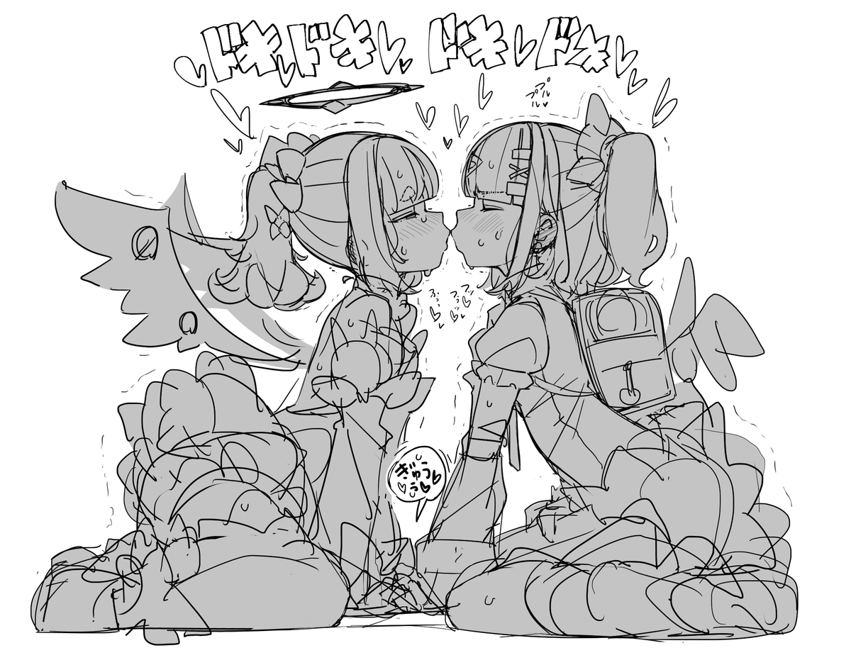 ち♡羽キッス直前落書き・・・ 