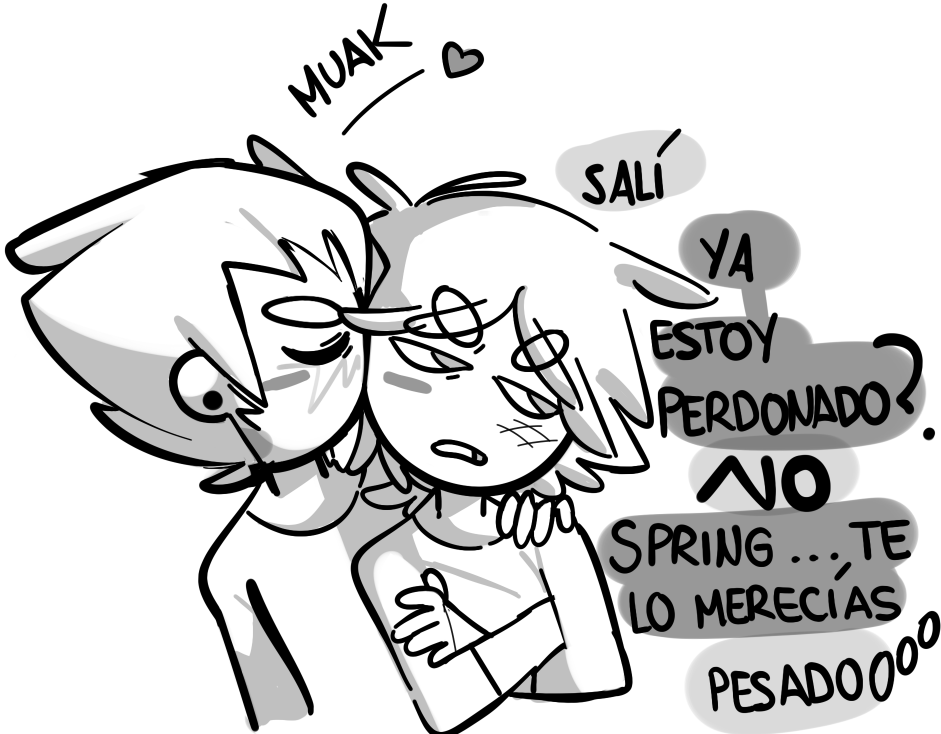 iCAPPUCCHINO's tweet photo. este cuatrimestre curso 5 materias así que déjenme ser feliz y dibujar #springdeuz en paz q estoy por ENLOQUECER🤫 https://t.co/7D3rOTTvnt