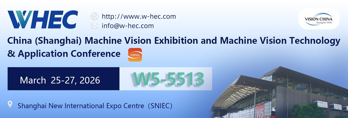 WHEC_CIS's tweet photo. Visit us at VISION CHINA Shanghai 2026!
Stop by our booth #W55513 to discover our latest technology 📷

Our website: https://t.co/jRSHZEP7GH https://t.co/cFHgXrlhv8