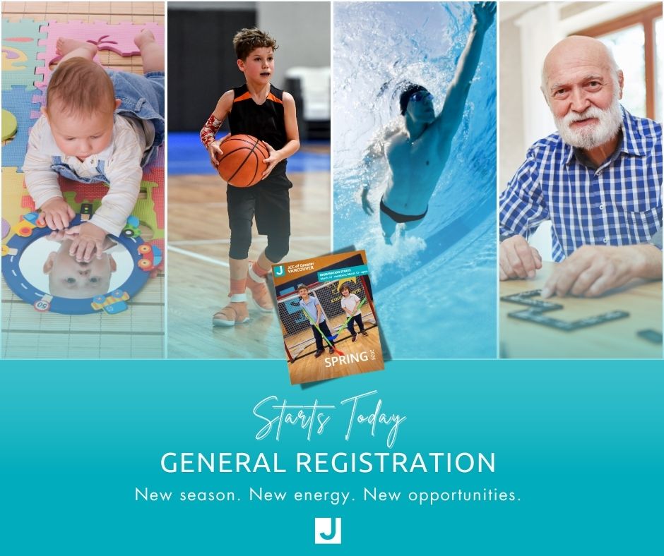 JCCVancouver's tweet photo. ✨️Today’s the day! General Registration for JCC Spring Programs is now OPEN!✨️
Programs fill quickly, so now is the perfect time to explore what this season has to offer.
👉https://t.co/UcNPuOgAVo
#SpringAtTheJ #JCCVancouver #CommunityPrograms #SpringRegistration https://t.co/9IHErfecPF