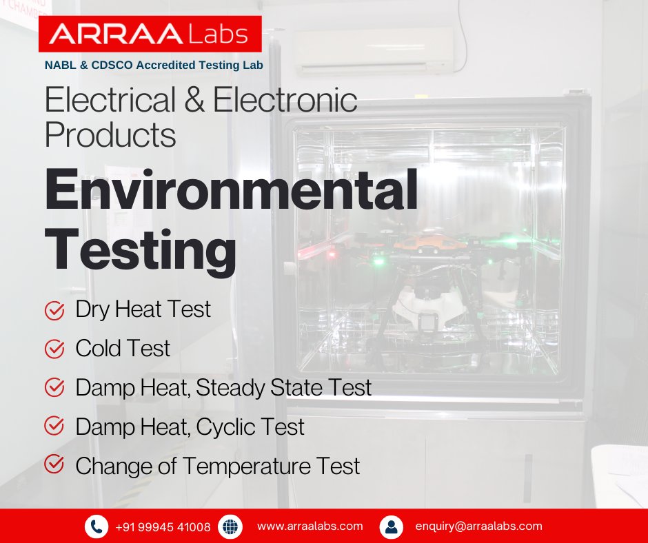 ArraaLabs's tweet photo. Electrical & Electronic Products Environmental Testing | ARRAA Labs
Visit : https://t.co/nwKpQceZIT
#EnvironmentalTesting #ElectricalTesting #TestingLaboratory #QualityTesting #ARRAALabs https://t.co/FxLEmANjzZ