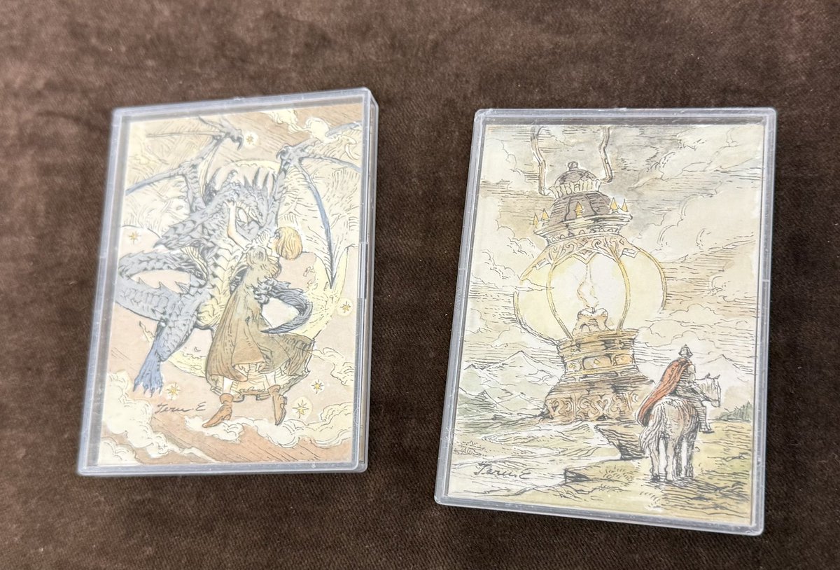 あお展•グレーとセピア展2026｜エンドウテルユキさんのATC作品をご購入頂きました。ありがとうございます！ #ARTsLABo