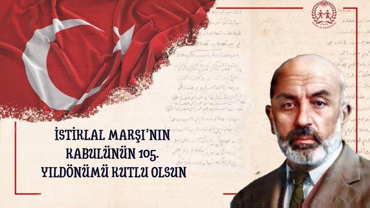 İstiklal Marşı’mız, milletimizin bağımsızlık iradesinin ve vatan sevgisinin ölümsüz ifadesidir. Kabulünün yıl dönümünde, başta Mehmet Âkif Ersoy olmak üzere istiklal mücadelemizin baş mimarı Gazi Mustafa Kemal Atatürk ve tüm kahramanlarını rahmet, minnet ve saygıyla anıyoruz.