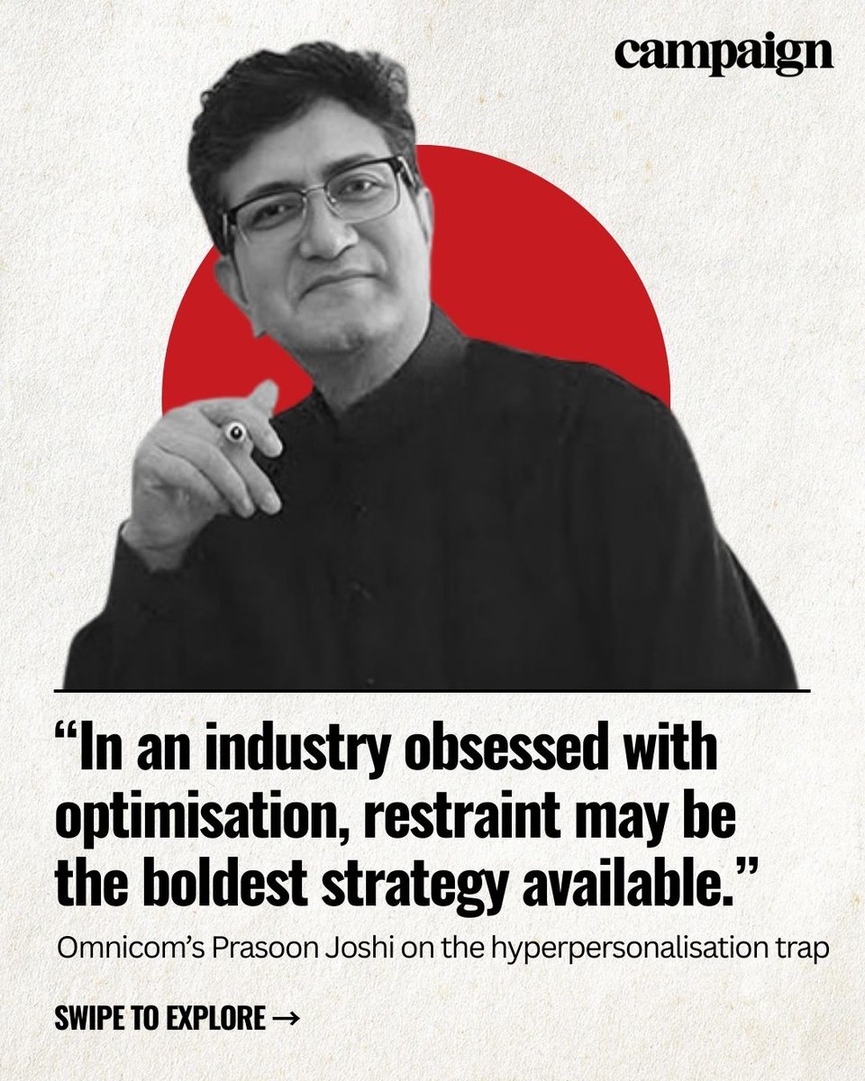 Campaign_India's tweet image. Sharper tools demand steadier hands. When algorithms know when you're most vulnerable, are we building brands that convert efficiently but mean nothing?

Read more → tinyurl.com/3bc4ywwd

#advertising #industryinsights