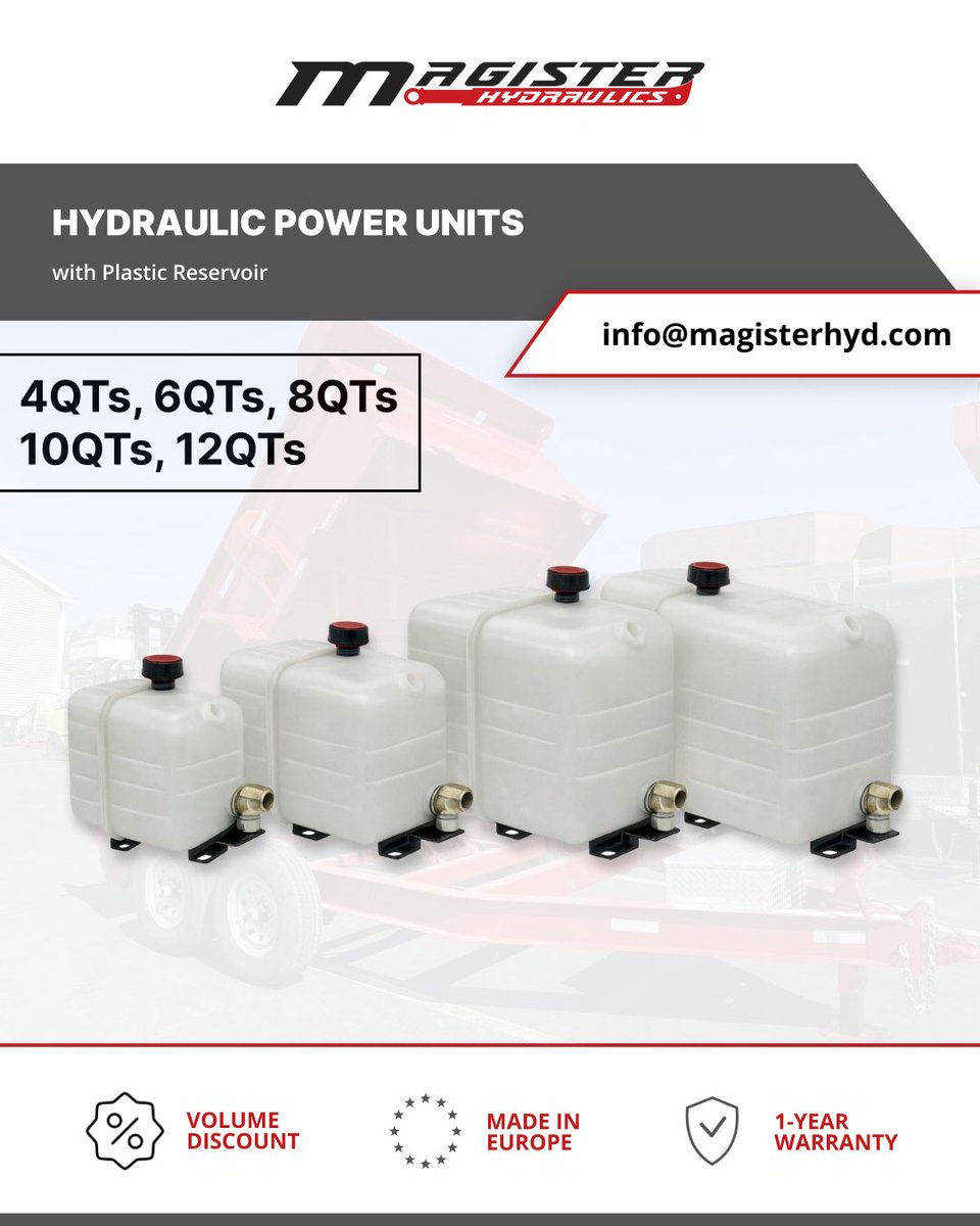 Magisterhyd's tweet photo. Reliable hydraulic power in a compact design 💪
Plastic reservoir hydraulic power units built for dump trailers, lift gates, and more.
https://t.co/Cczo279mh6
📧: info@magisterhyd.com
📞: 1 (973) 344-5313
#MagisterHydraulics #hydraulics #valves #cylinders #powerunits #gearpumps https://t.co/AeFNV8yd65