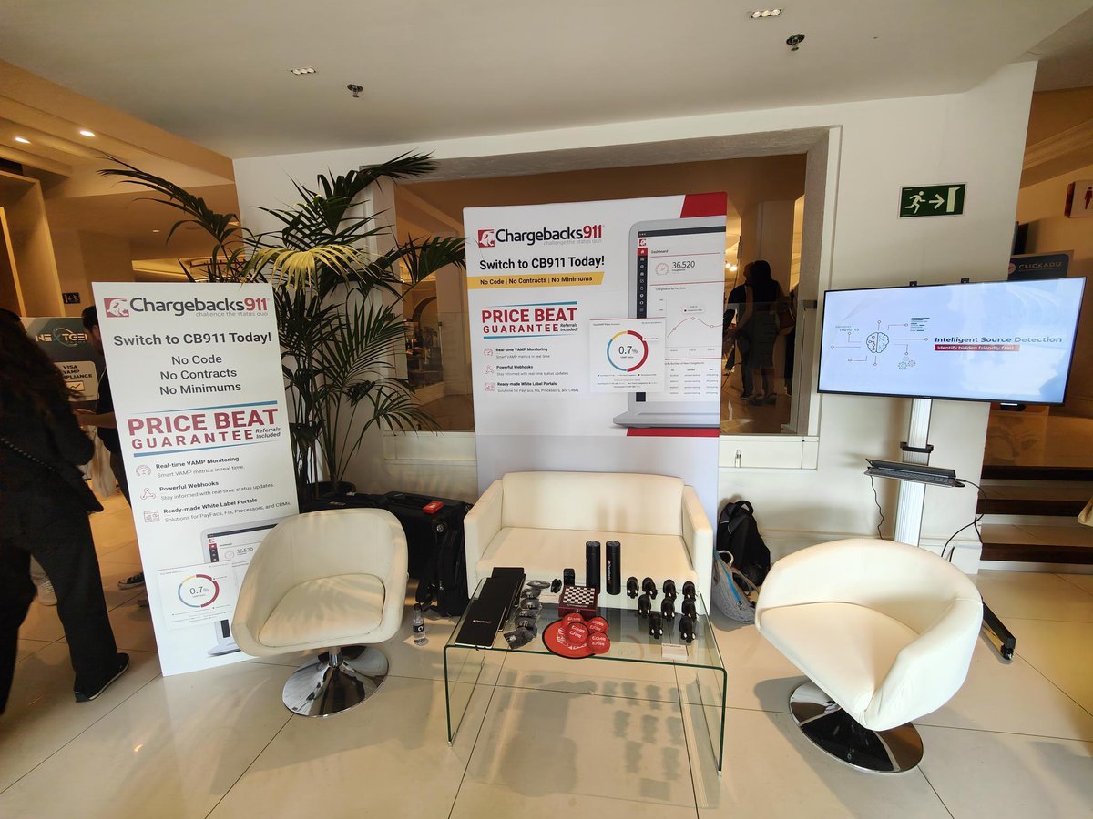 Chargebacks911's tweet image. These past few days at #TES2026 have been amazing! 🙌 Thank you to everyone who stopped by to say hi.

We’ve got one more day, come catch us at Booth #P21 and let’s chat!

Connect with us: hubs.li/Q046qQ1k0

#TES2026 | #Fintech @TheEuroSummit