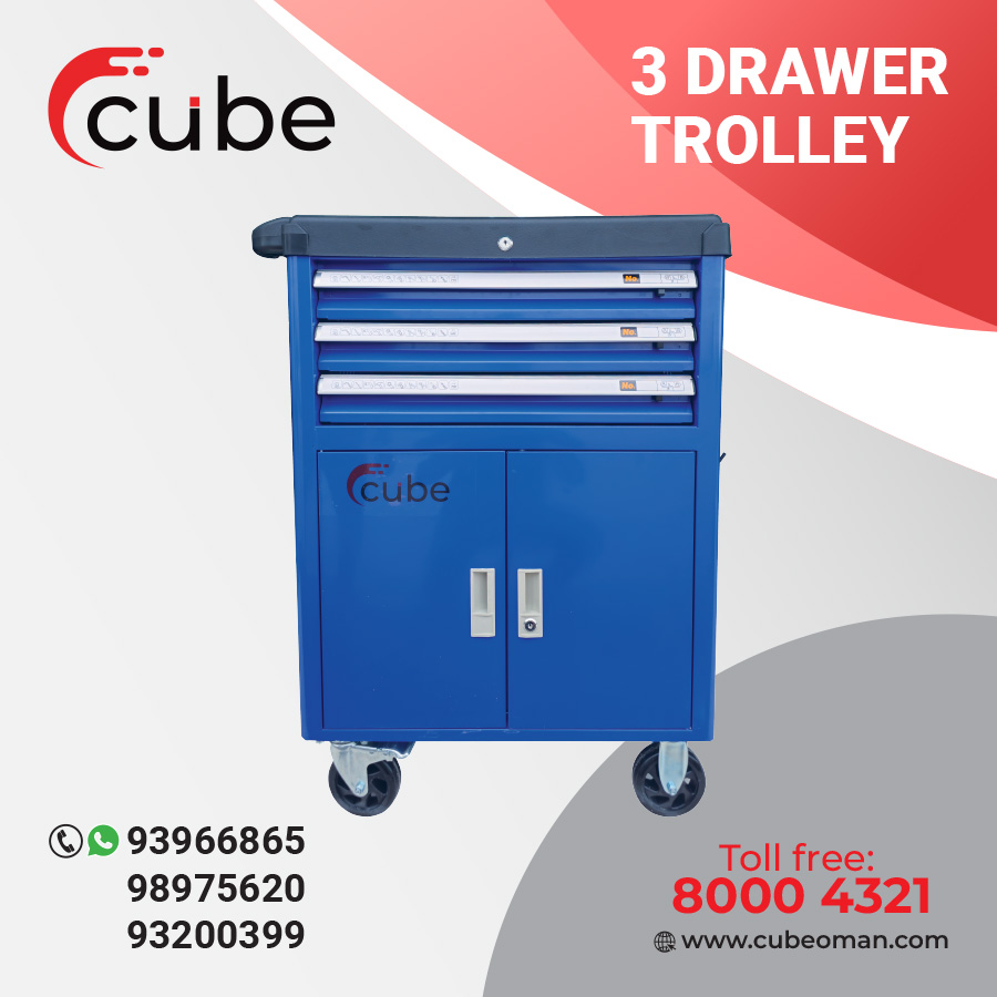 OmanCube's tweet image. Keep your tools organized and within reach with the CUBE Oman 3 Drawer Trolley. 

حافظ على تنظيم أدواتك وجعلها في متناول يدك مع عربة "كيوب عُمان" (CUBE Oman) ذات الـ 3 أدراج. 

#CubeOman #ToolTrolley #WorkshopTools #GarageEquipment #AutomotiveTools #mechaniclife