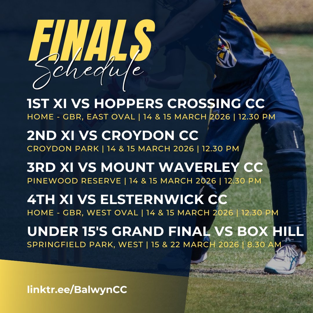 Balwyn Cricket Club ๐๐๐ฏ๐ tweet media