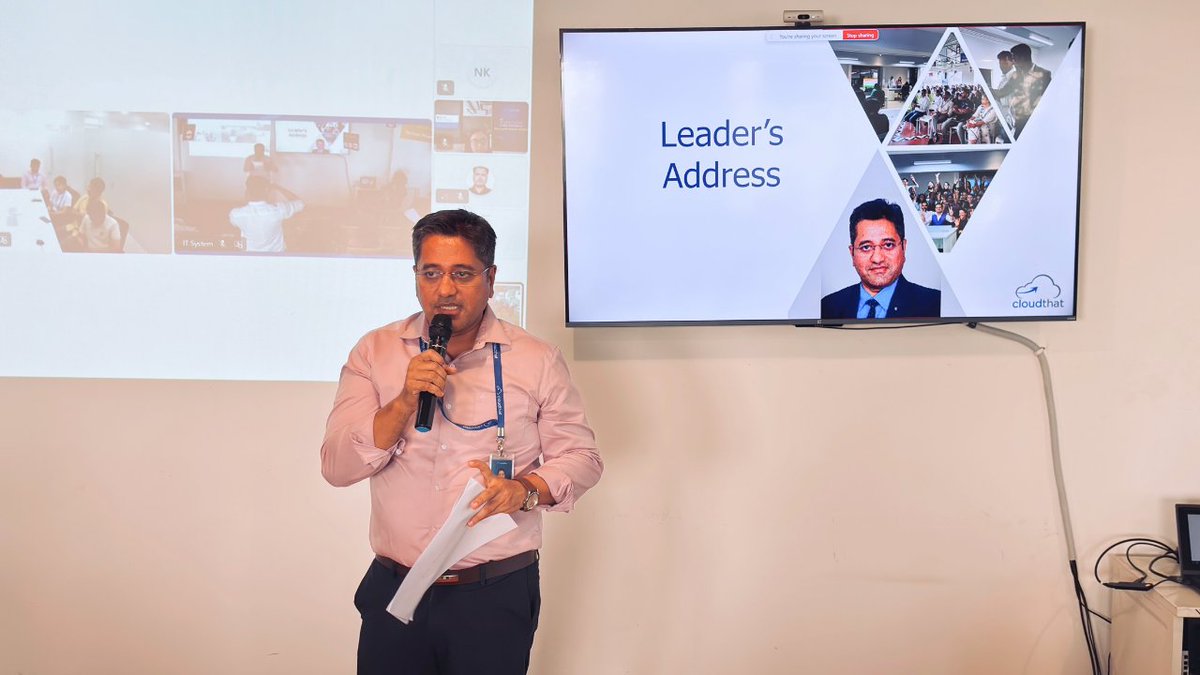 cloudthat's tweet image. Behind every great workplace are the people who bring it to life...(1/2)

#TeamMeetup #2026Goals #TeamCelebration #EmployeeEngagement #WorkplaceCulture #AwardsAndRecognition