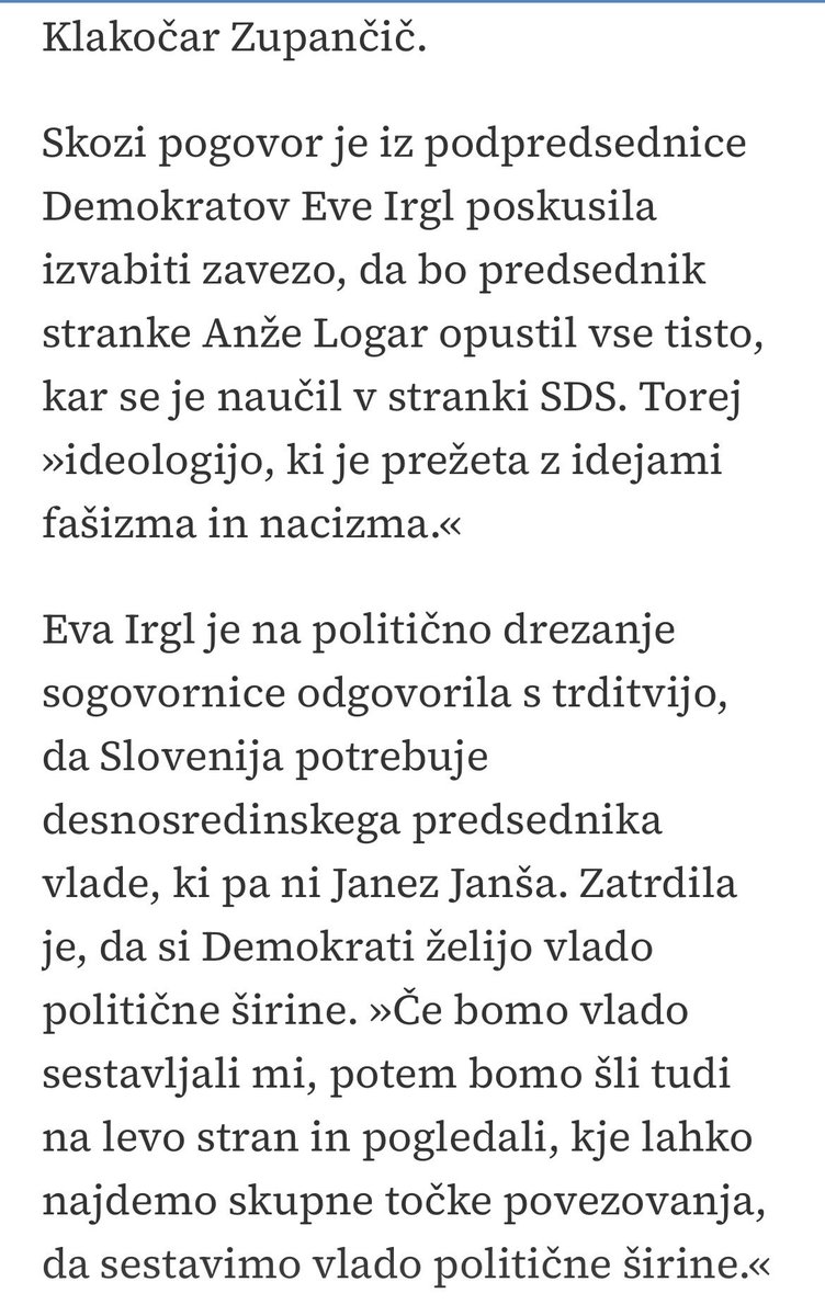 EvaIrglL's tweet photo. V podkastu za Delo. ⬇️
Sicer pa pričakovani napadi na @DemokratiSLO od vseh tistih, ki si še naprej želijo polarizacije, blokovske sprtosti, ter razdeljene  in drug do drugega sovražne družbe. https://t.co/tswdAyCxdH
