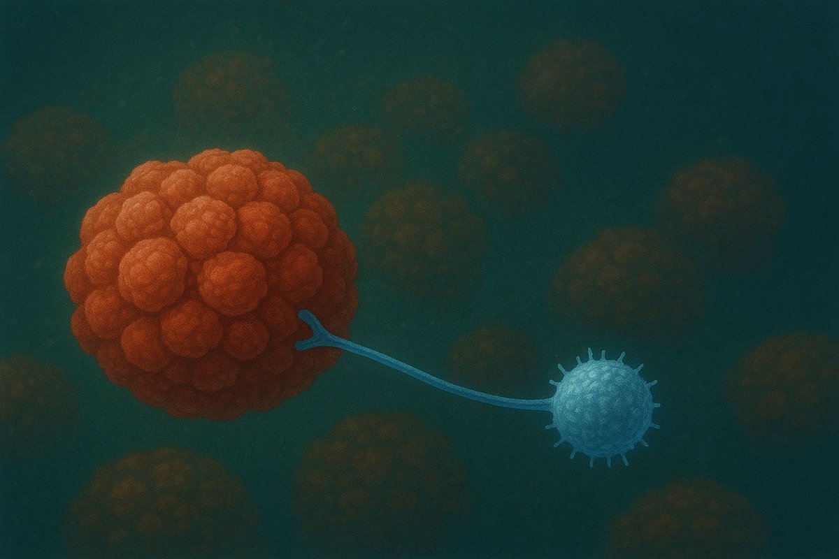 IndiaBioscience's tweet photo. Cancer isn’t just “bad cells”—it’s a breakdown of control inside our body’s tiniest units. 
As tumours grow, invade tissues, and spread, they become harder to treat—and more deadly.
Read: Waking the warrior within: Fighting cancer with immunity by Priyadarshini Singh- https://t.co/tvtststhxN 

@AcSIR_India @CSIR_IND @SomdattaKarak