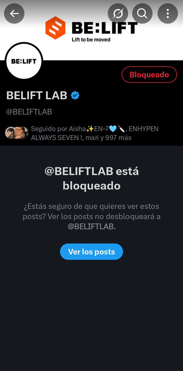 seleneoflife's tweet photo. Porque tengo 997 moots siguen do está cuenta ? Si saben que trata muy mal ENHA!!! 
@BELIFTLAB Respect ENHYPEN and protect the group’s integrity. Individual pursuits should not come at the cost of 7

ENHYPEN IS SEVEN
#BELIFTLABTREATENHYPENBETTER #ENHYPEN_IS_7
#COMEBACKHEESEUNG https://t.co/lF48FSS8TO