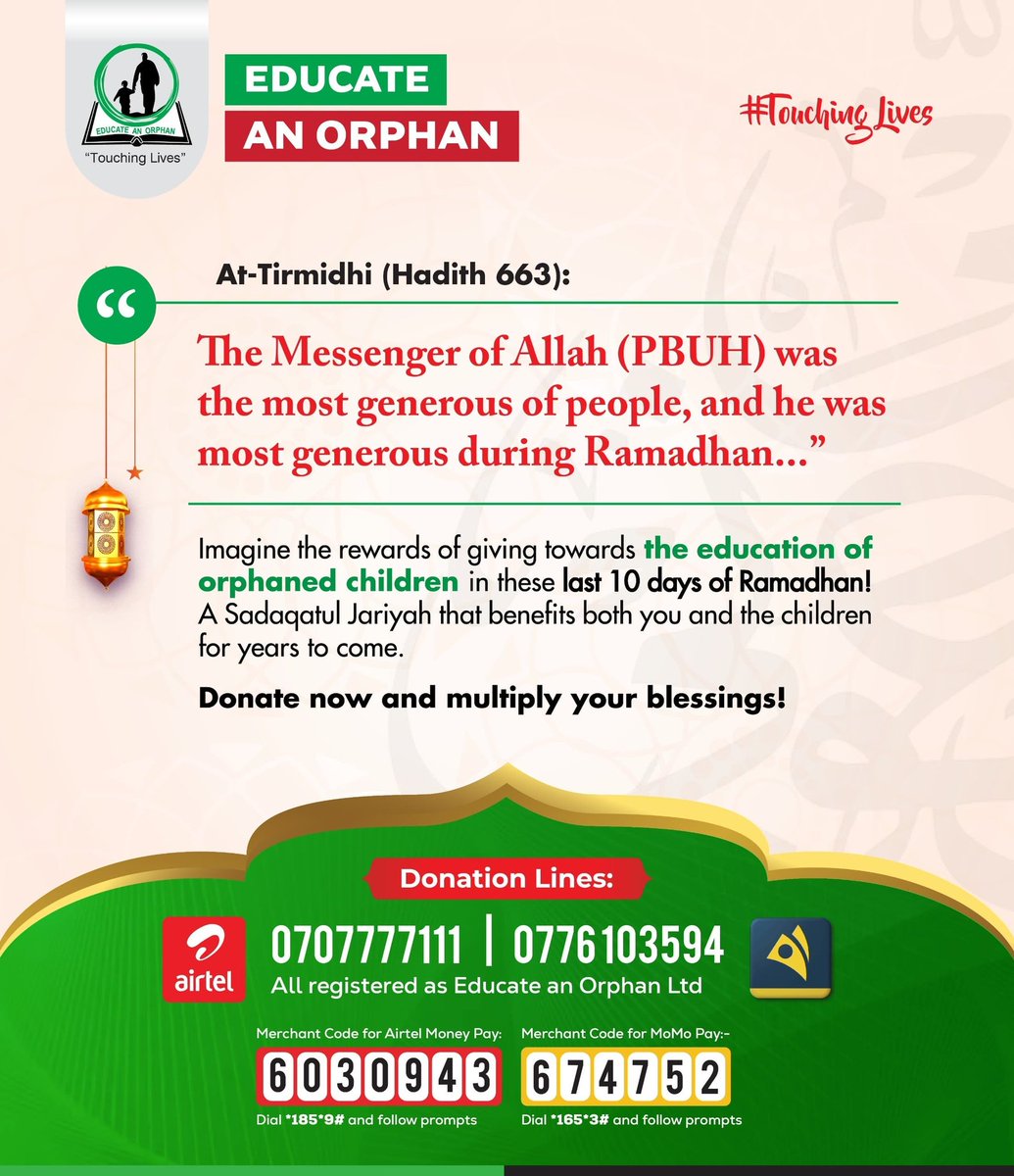 Educate An Orphan Uganda tweet media