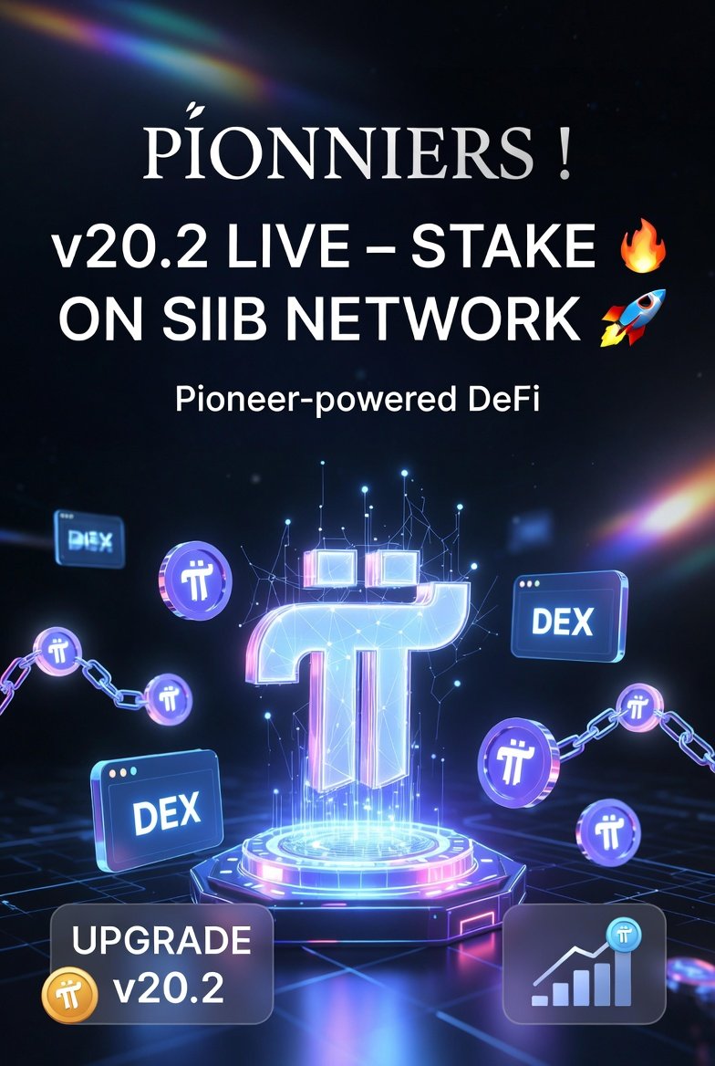 SiibNetwork_Pi's tweet photo. SIIB NETWORK pioneers! 🔥
Today, March 12: mandatory v20.2 deadline for Mainnet Pi nodes! Update now to stay connected. DEX is coming soon 🚀
Continue to stake hard on the SIIB NETWORK app – support the ecosystem
#PiNetwork #SIIBNETWORK https://t.co/Ub59tIPfyA