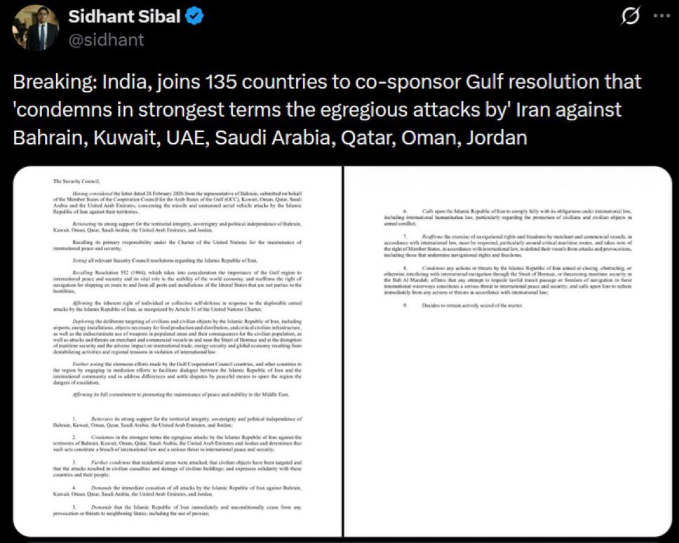 protagonist_xig's tweet photo. So this is why Modi stayed silent 

When U.S Israel ASSASSINATED Iran’s supreme leader.

When U.S Israel bombed 168+ LITTLE KIDS in school.

When America comitted a WAR CRIME by torpedoing IRIS DENA- an INDIAN NAVY GUEST.

Modi has made a mistake
And
We Indians will pay for it. https://t.co/4db7ZI5gBp