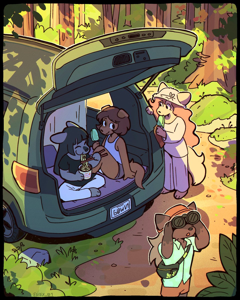 van trip with friends