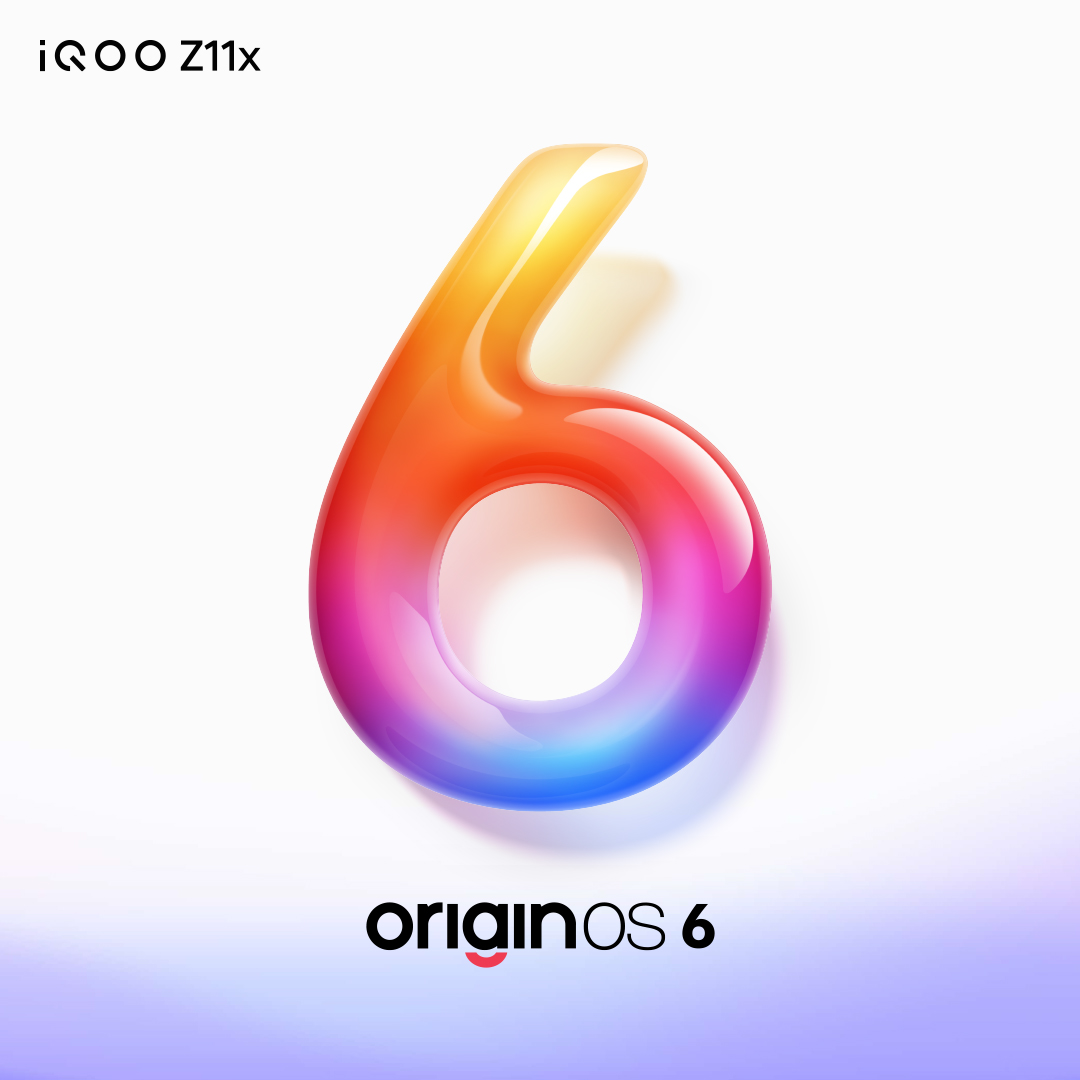 IqooInd's tweet photo. All-new system. Lasting smoothness.
#iQOOZ11x runs on OriginOS 6, designed for a smoother and more responsive experience.
#iQOOZ11xLaunch #LaunchingNow #AmazonSpecials https://t.co/tkTET3lfU8