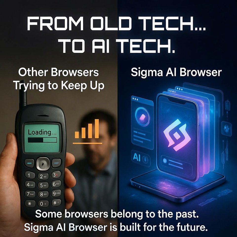 ZAYLIAGRACE's tweet photo. Some browsers still feel like old tech trying to load the modern web. 📱🐢
@Sigma_Browser AI Browser is built for the AI era.
Faster performance, smarter browsing, and smoother workflows. 🚀⚡
#SigmaAI #AIBrowser #Web3 #CryptoTech https://t.co/jYBoMkImXp