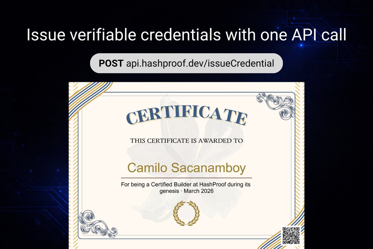 HashProof tweet media