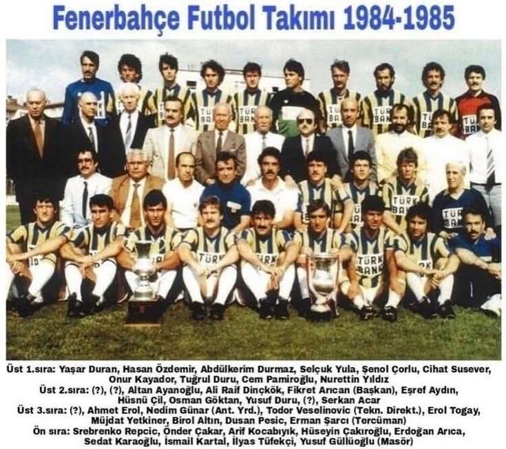 BaskanSunbay's tweet photo. #FENERBAHÇETARIHI 
#FenerbahçeFutbolTakımı19841985 20. ŞAMPIYONLUK https://t.co/eHZ6yS1P9i