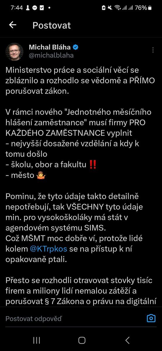 Petr Slavík tweet media