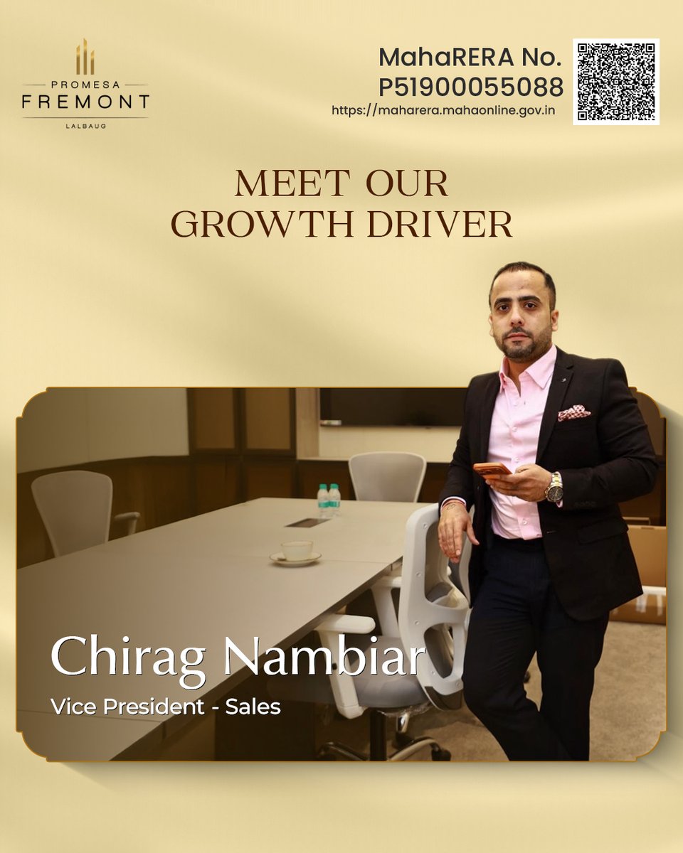PromesaRea12864's tweet image. Driving vision, building trust, and shaping the future of urban living. Our marketing and sales leadership ensures every home reaches the right homeowner.

#PromesaRealty #PromesaFremont #SalesLeadership #MarketingExcellence #MumbaiRealEstate