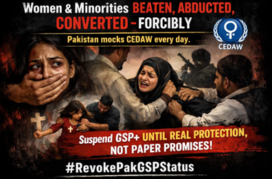 sorathsindhi64's tweet photo. Women &amp; minorities beaten, abducted, converted—forcibly. Pakistan mocks CEDAW every day. Suspend GSP+ until real protection, not paper promises! Revoke Pak GSP Status https://t.co/986kjMmIBU