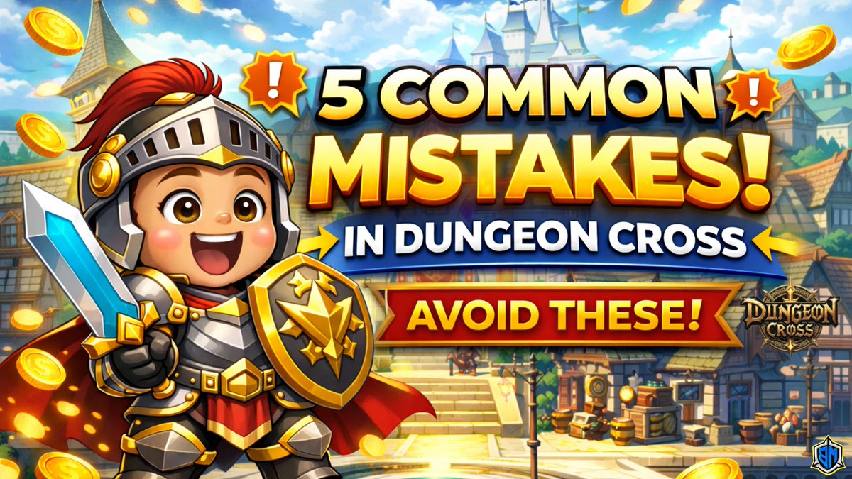BMGamingTV's tweet image. Looking for a way to progress faster in Dungeon Cross: The Relic Hunter? 

Here's a video that you can watch to avoid mistakes that can hinder your progress in the game 

- youtu.be/yfYc8Q2Id1Y
- 

@DungeonCross777 @crosswave_xyz @CROSS_gamechain