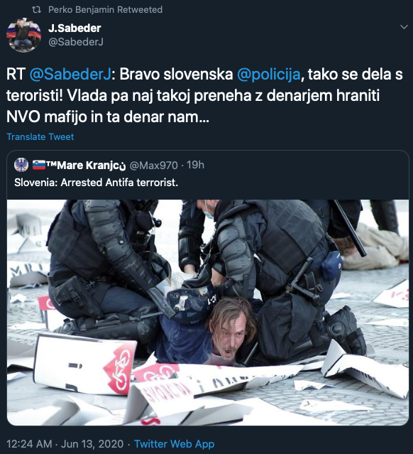 Torej v zapor bo šel oni na tleh, ki je bral ustavo, onadva pa bosta odlikovana