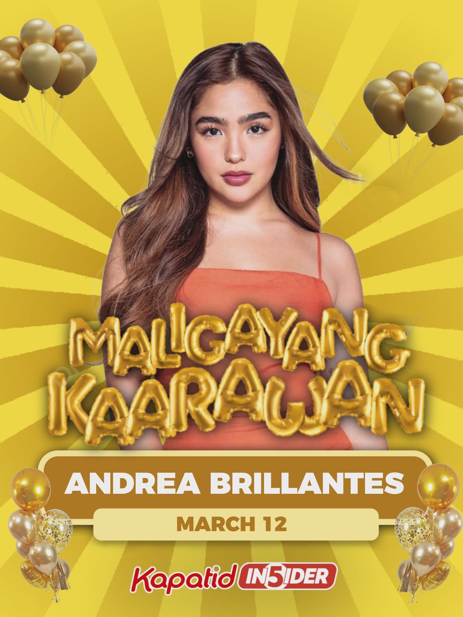 IT'S HER SPECIAL DAY! 🥳

Isang pagbati ng Happy Birthday kay Blythe, ang ating Kapatid, Andrea Brillantes!

Abangan siya sa upcoming Kapatid primetime teleserye na #ASecretInPragueTV5, soon sa #TodomaxPrimetimeSingko!