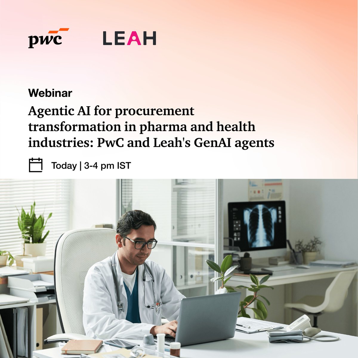 PwC_IN's tweet image. Join us today for an exclusive webinar with Leah to explore how agentic AI is transforming source-to-contract (S2C) operations in the pharma and health industry. If you haven't registered yet, there’s still time: lnkd.in/gxPs36XY

#PharmaInnovation #AgenticAI