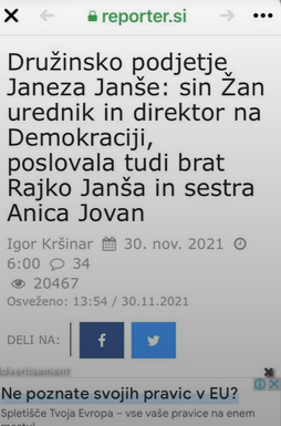 Nepotizem, ja pa bil je tudi pri Marčiču zaposlen, pa v Bruslju pri strankarski kolegici, pa Rajko je 2x prodal podjetje, ki je z ačasa njegove vlade prodajalo rokovnike in kulije in to obakrat po milijon in komu? Pristopu in DZS, saj veste nadaljevanje- ko jebe davke