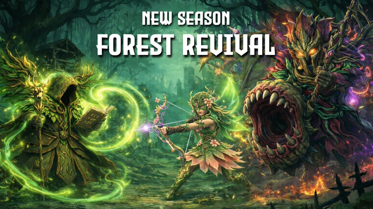 🆕 New Season: Forest Revival 🌳

A new season begins in TOK.
The forest awakens… and power grows once again🌴

🗓 Season Duration: 5 UTC Mar 12 → 5 UTC Apr 15

What's new this season?
💎 3rd Rune Slot Unlocked - Starting this season, Main &amp; Sub Weapons can unlock a third Rune