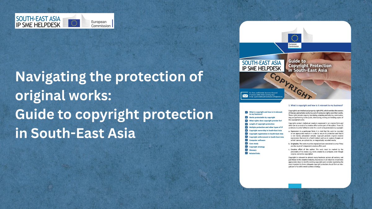 South-East Asia IP SME Helpdesk tweet media