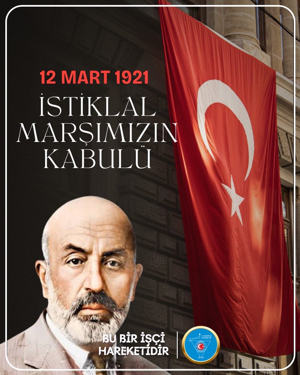 Korkma! Sönmez bu şafaklarda yüzen al sancak.

İstiklal Marşı’mızın kabulünün 105. yıl dönümünü gururla kutluyor, Milli Şairimiz Mehmet Akif Ersoy’u ve İstiklal Mücadelemizin bütün kahramanlarını rahmetle anıyoruz.
#istiklalmarşı