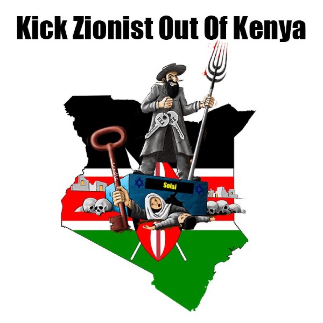 CANCEL ALL media and idiots who platform the Jewish parasites, ‘Israel in Kenya’. Don’t let them whitewash genocide!