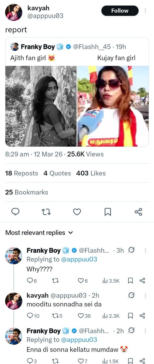 Fan girl nu fire vitu kadesila kelavi nu thittitan 😂😂😭