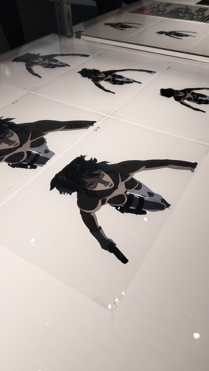 攻殻機動隊展行ってきました このシーンのセル画が見れるなんて😭