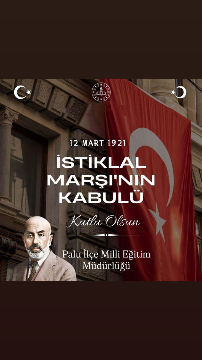 İstiklal Marşımızın kabulünün yıldönümünde Ersoy’u saygı ve rahmetle anıyoruz. 🇹🇷🇹🇷
Allah bu millete bir daha istiklal marşı yazdırmasın.
<a href="/tcmeb/">Millî Eğitim Bakanlığı</a> <a href="/Yusuf__Tekin/">Yusuf Tekin</a> <a href="/elazigmem/">Elаzığ İl Мillî Eğitim Müdürlüğü</a> <a href="/HakkGk11/">Hakkı GÖK</a>