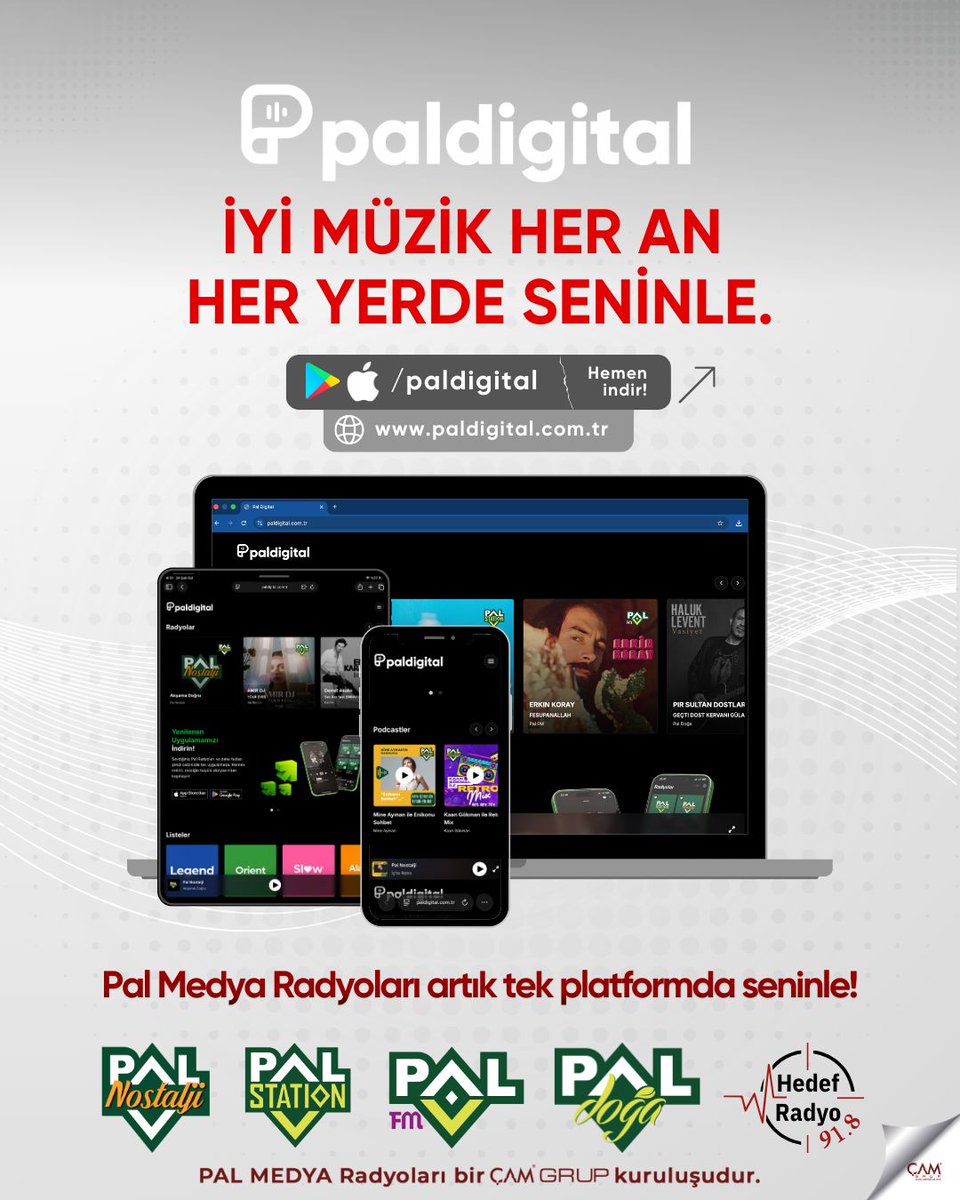pal_station106's tweet photo. https://t.co/koEJY2ocFJ yayında! Yenilenen Mobil uygulamalarımızı yüklemeyi unutmayın! https://t.co/WJ51OC8v1E