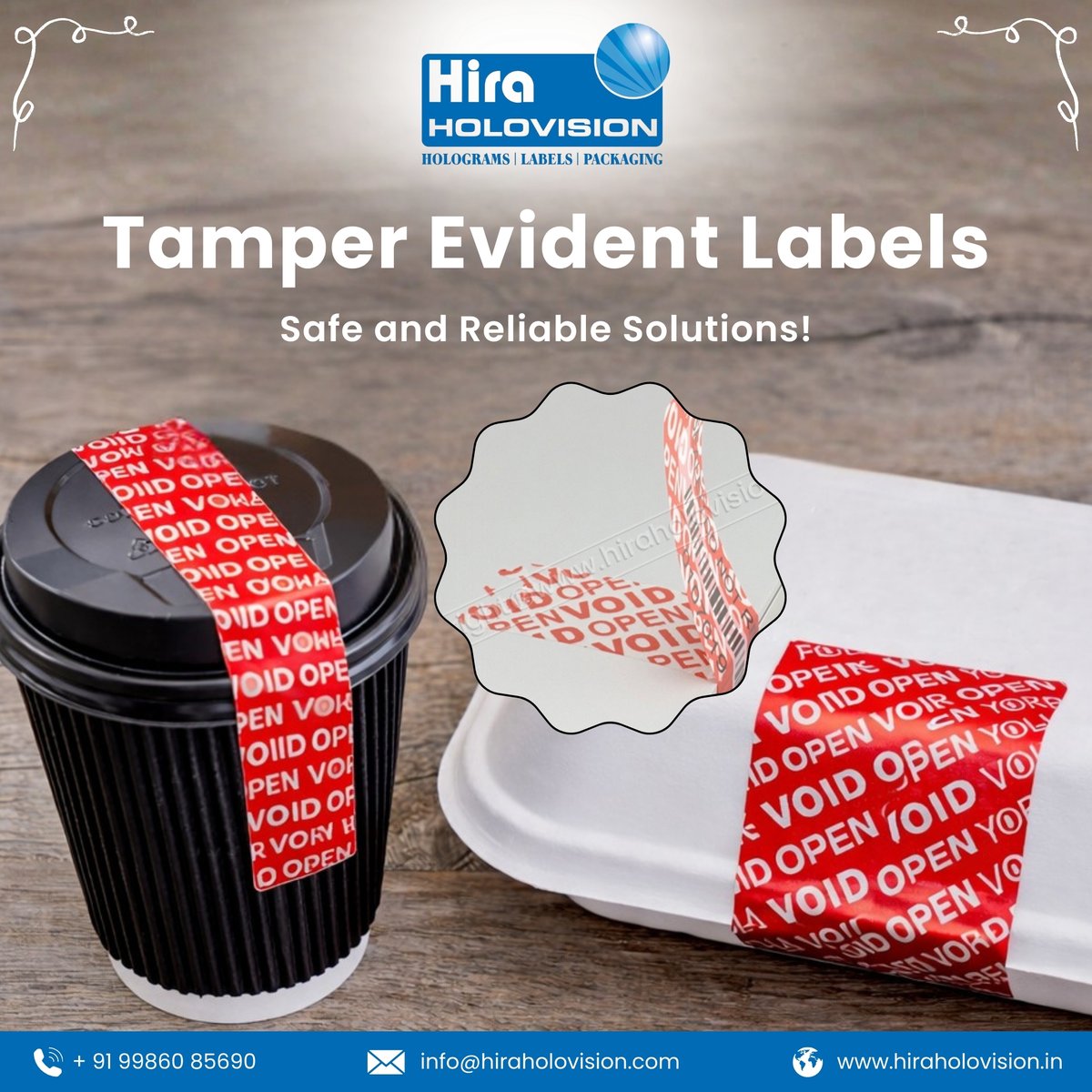 HHolovision's tweet image. Protect your brand with Tamper Evident Labels that prevent unauthorized access and ensure secure packaging. Reliable protection that builds customer trust.

Visit: hiraholovision.in/products/tampe…

#HiraHolovision #TamperEvidentLabels #TamperProof #SecurePackaging #ProductAuthenticity