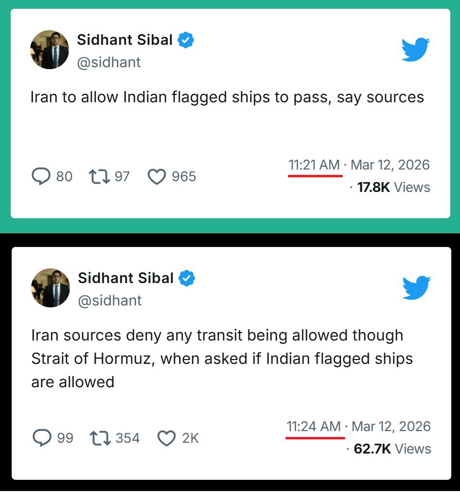 INCKerala's tweet photo. If Trump gave us permission for 30 days, Iran gave permission only for 3 minutes. https://t.co/cCPt5H92BO
