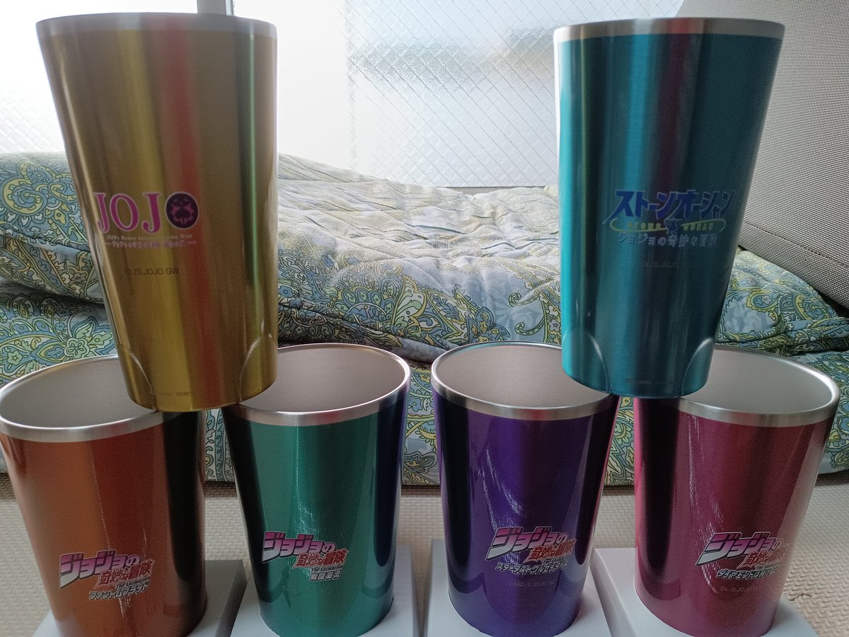 ジョジョの奇妙な冒険 #タンブラー 開封して感動😭 かなり本格的な