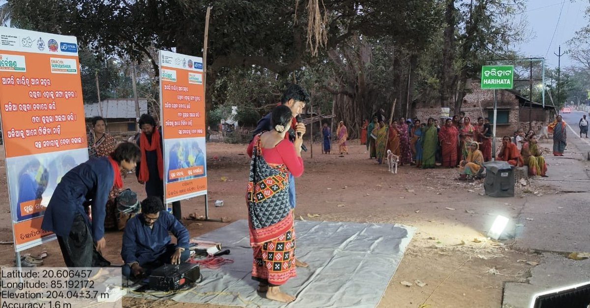 hindol_nac's tweet photo. Awareness campaign through street play on focused on Naari leads Swachhata &amp; swachha survekshan 2025-26 in respect of Hindol NAC
#swachhsurvekshan2025 
#InternationalWomenDay2026 https://t.co/hbM3pVdzZ7