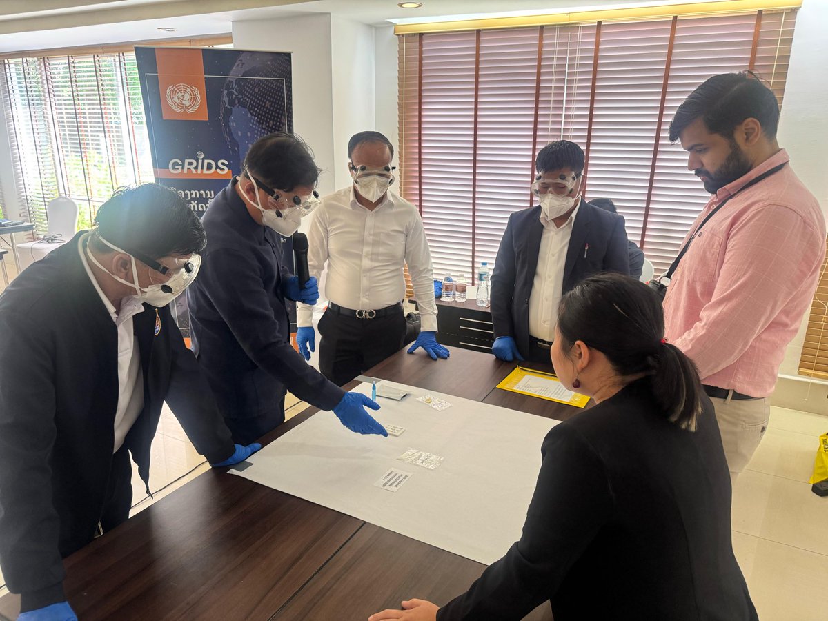 AlexPiecyk's tweet photo. 4 trainings, 4 cities, 3 weeks ✅ @INCB_GRIDS completed the last of its trainings in the #Mekong in Pakse 🇱🇦 Customs officers from across the Southern Provinces increased their capabilities in Targeting, risk profiling #intel exchange &amp; safe interdiction. Thanks to @StateINL 🇺🇸🙏🏼 https://t.co/EBWTYldSHF