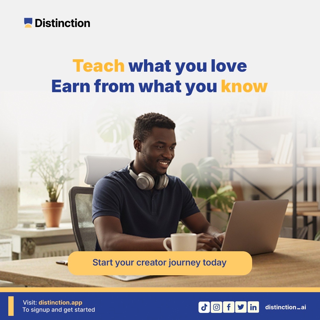 Distinction AI tweet media