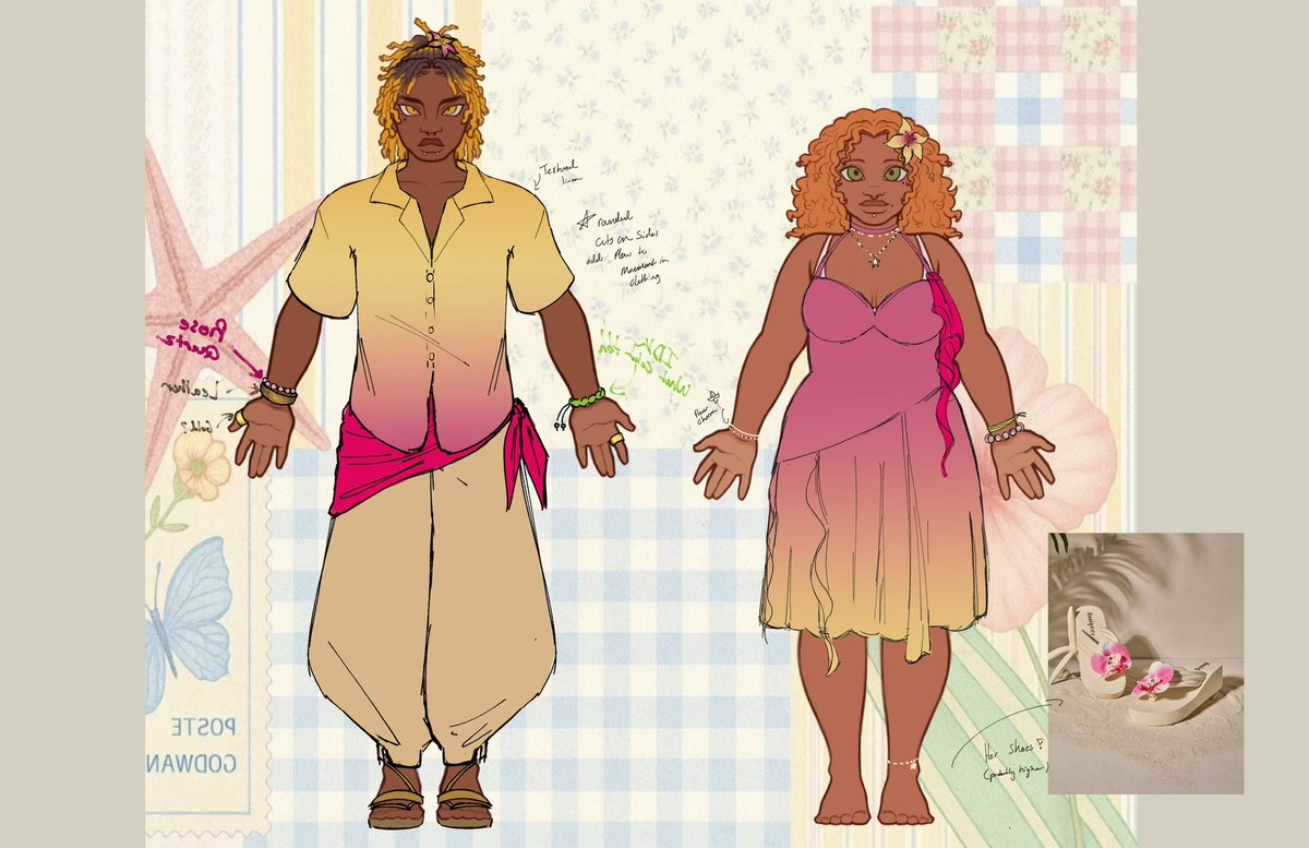 Bonus outfit concept for my ocs that my friend <a href="/A1sLongstory/">Arlo//Panda</a> made for meeee