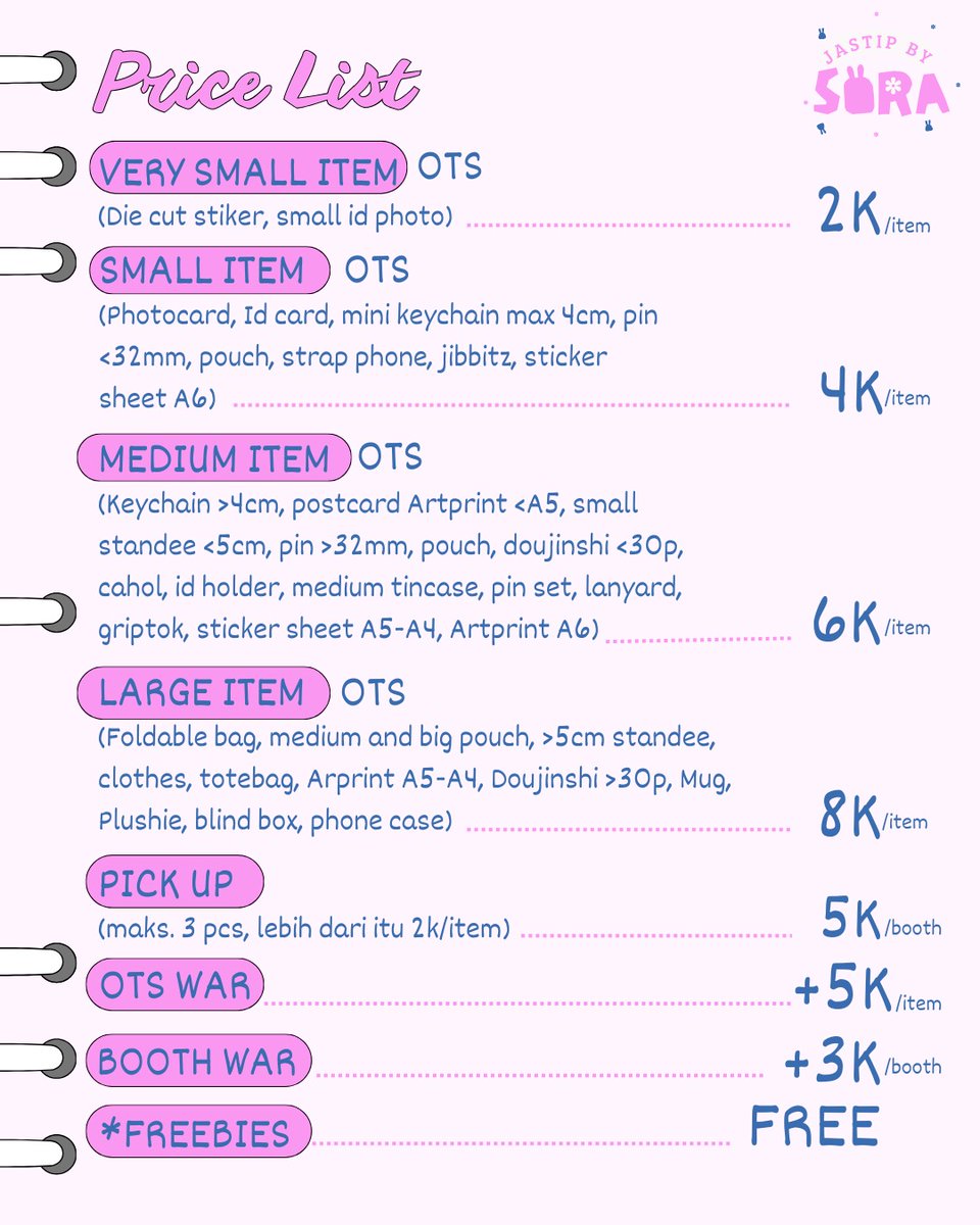 「 JASTIP SORA: COMIFURO 22 ₍ᐢ. .ᐢ₎」

✮ Day 1 &amp; 2 (LIMITED SLOT DAY 2)
°꩜ Shipping from Kab. Bekasi 📦
 𐙚 Start from 2k-8k
✮° Pick up 5k/booth
𑣲 Ada GO Line dan Whatsapp

🧷 jastip cf 22 merch anime
𓍯𓂃𓏧♡ Isi G-form untuk order  ̟ 
forms.gle/arJEBKY13Xzv3x…